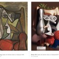 Original Painting: Buste de femme dans un fauteuil (1949) by Pablo Picasso – Mimic 3d: Buste de femme dans un fauteuil (2017) by Omar Aqil