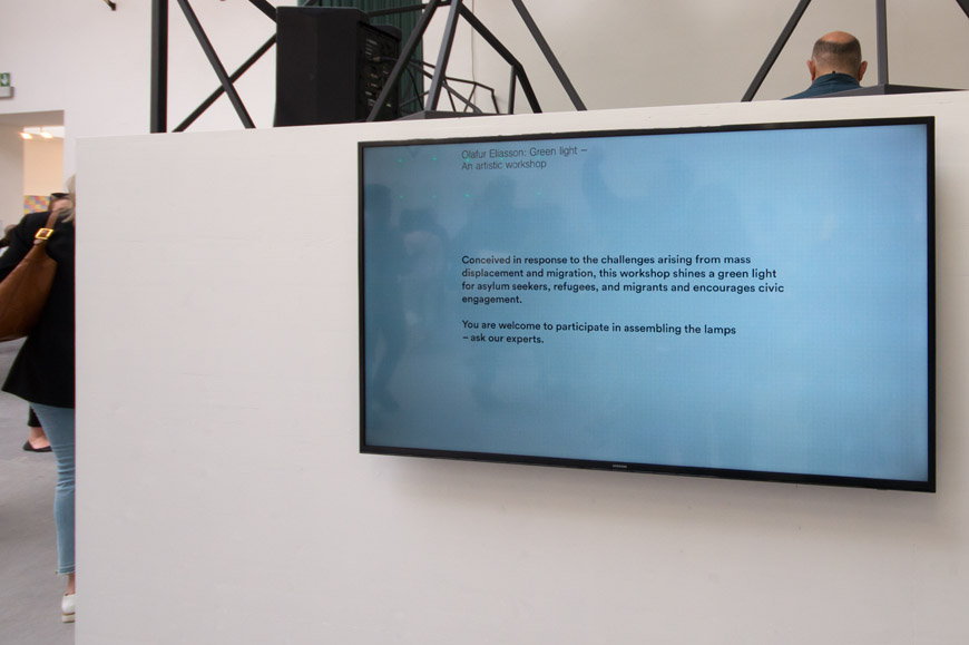 Biennale Arte 2017 - Padiglione Centrale (Giardini): Green Light Workshop by Olafur Eliasson (Danimarca)