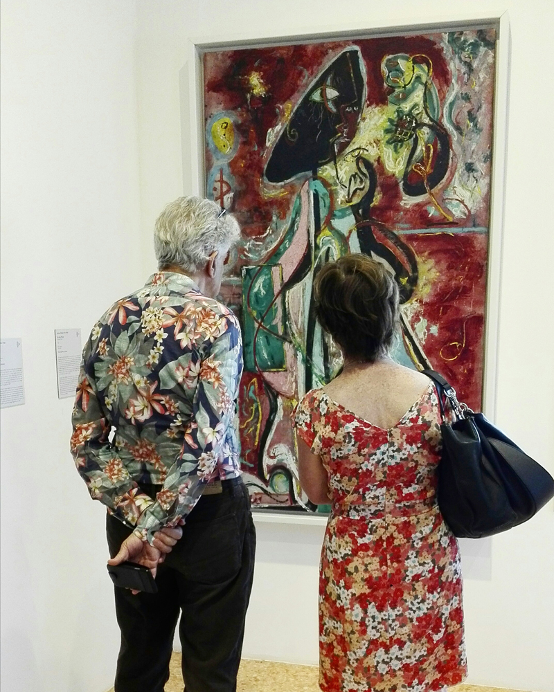 Collezione Peggy Guggenheim - Jackson Pollock, "La donna luna" (1942)