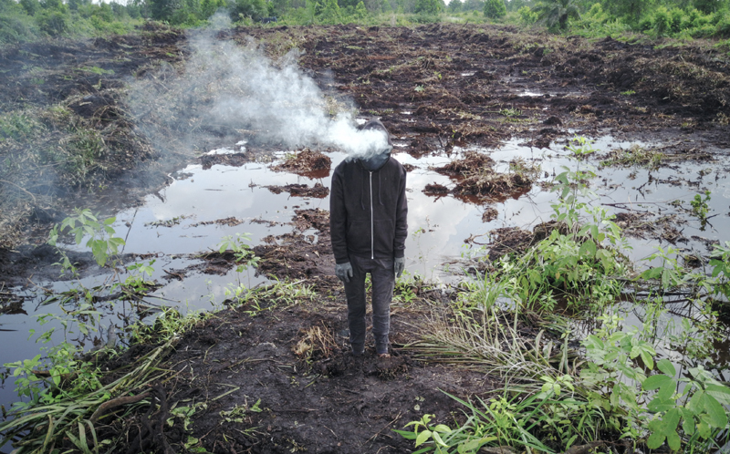 Mark Jenkins @Peatland Riau - Photo Credit Ernest Zacharevic