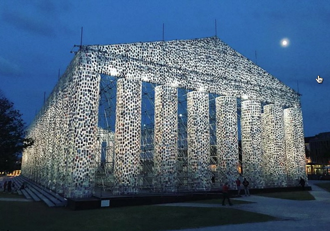 "El Partenón de libros" by Marta Minujín