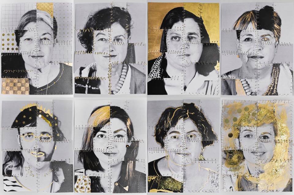 Monica Mura - Nos+Otras: en Red. El Retrato. (Noi+Altre: in Rete. Il Ritratto) (2015-2017). Esposizione "El espacio de la Memoria" al Museo Thyssen-Bornemisza di Madrid (Spagna) 2017. Selezione delle opere risultanti dai laboratori creativi