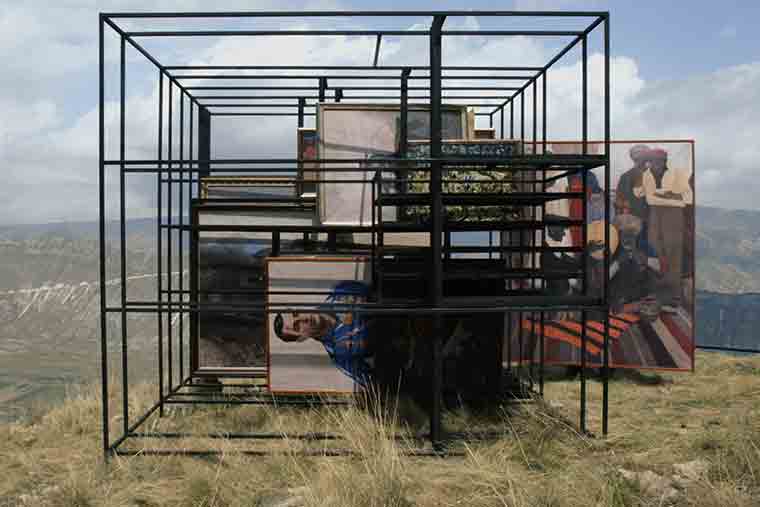 Biennale Arte 2017 - Padiglione Centrale (Giardini): Tightrope (2015), video by Taus Makhacheva (Russia)