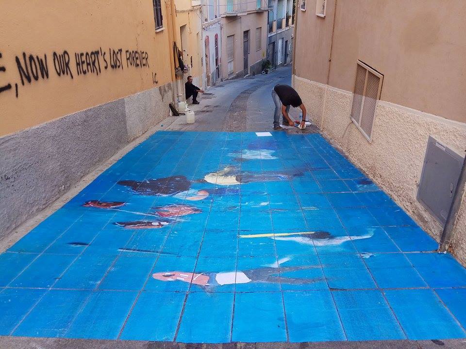 Installazione di Gianluca Nieddu - Funivie Veloci 2017 (Image courtesy of the artist)