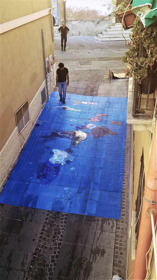 Installazione di Gianluca Nieddu - Funivie Veloci 2017 (Image courtesy of the artist)