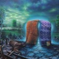 Nicola Caredda – Senza titolo con buon riposo 50×40 acrilico su tela 2017