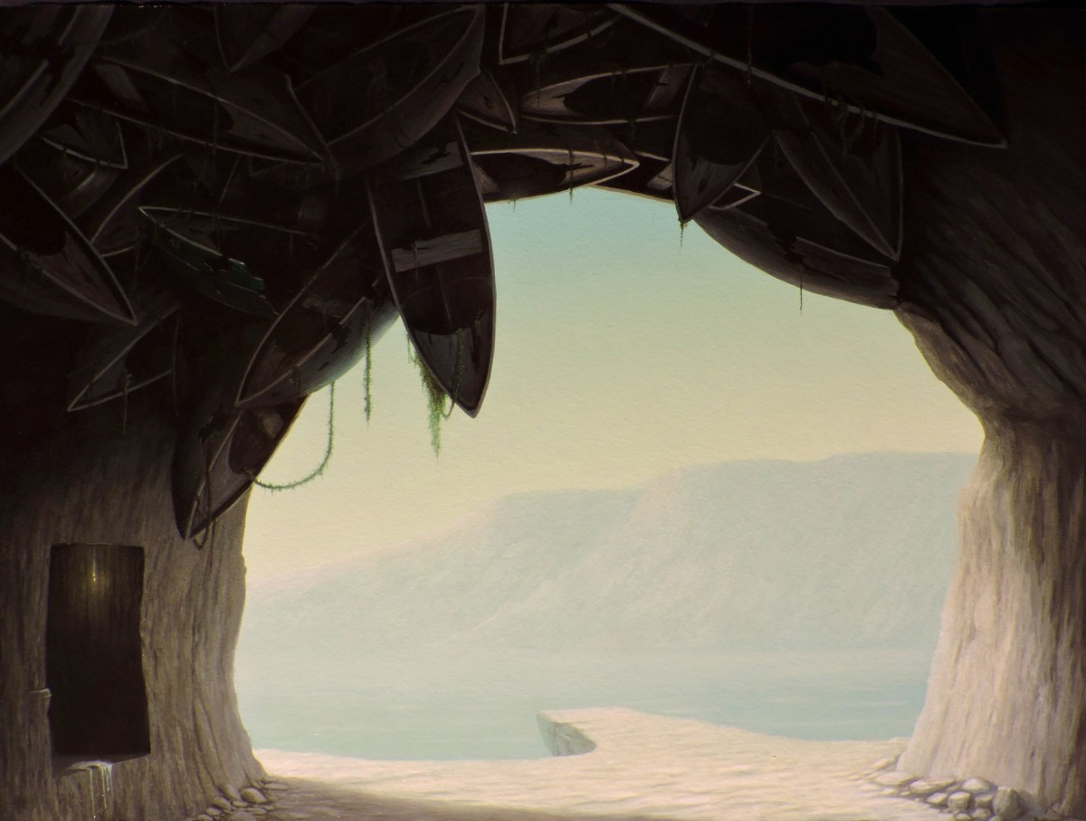 Paolo Pibi - Fake golden flame - acrilico su cartone vegetale (50x70 cm 2015)