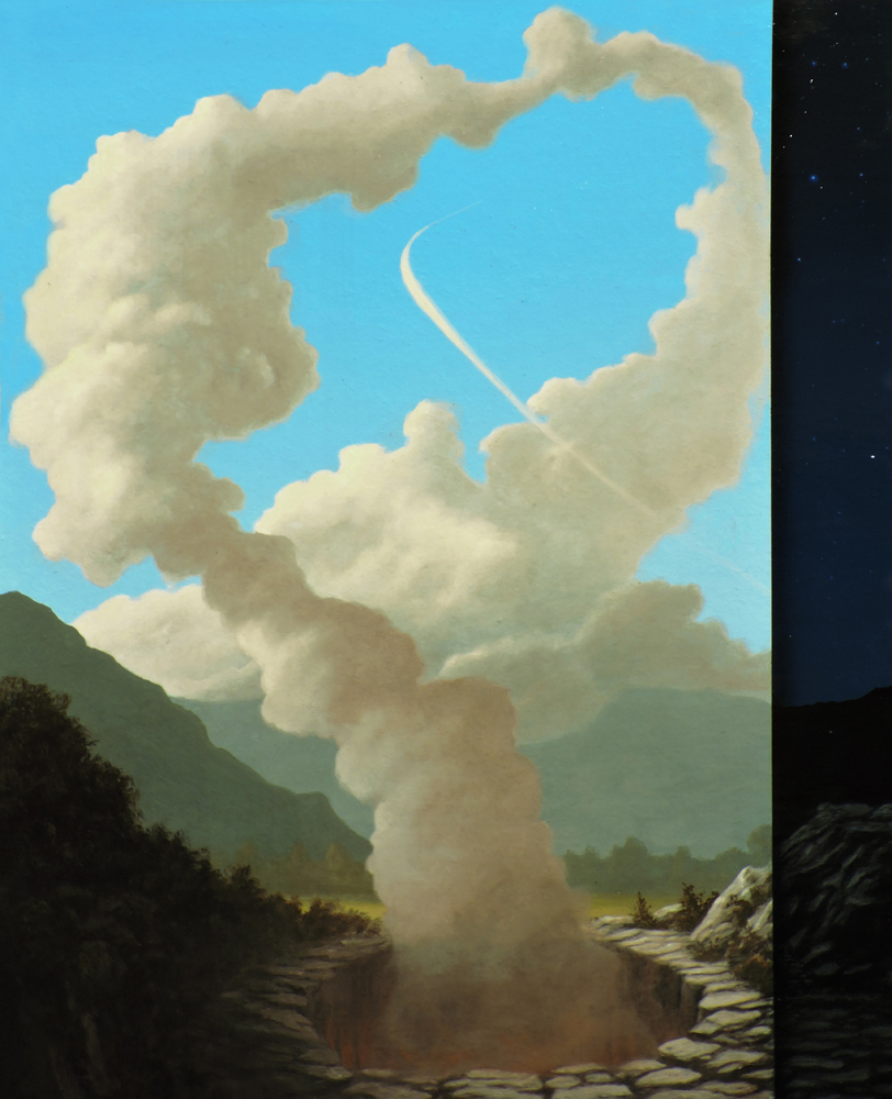 Paolo Pibi - Well - acrilico su cartone vegetale (30x25 cm 2015)