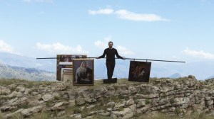 Biennale Arte 2017 - Padiglione Centrale (Giardini): Tightrope (2015), video by Taus Makhacheva (Russia)