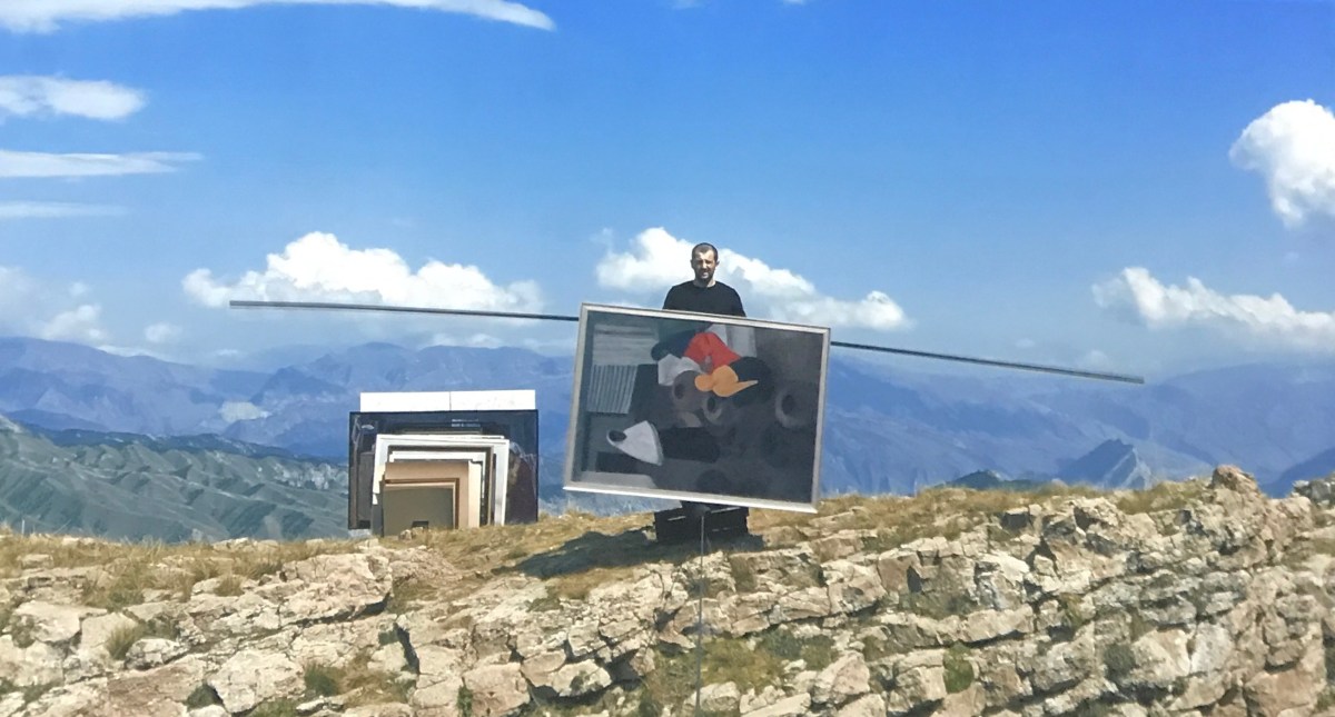 Biennale Arte 2017 - Padiglione Centrale (Giardini): Tightrope (2015), video by Taus Makhacheva (Russia)