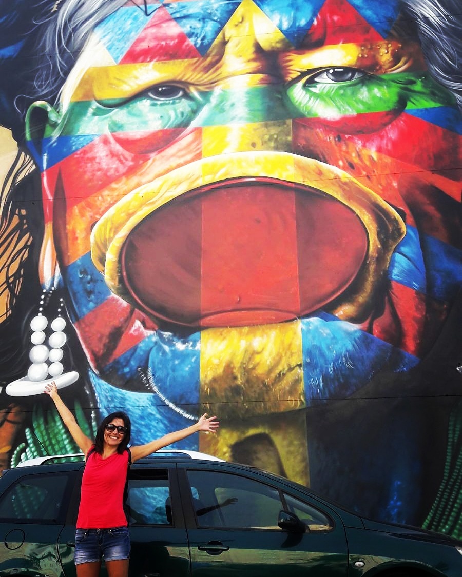 Lisbona - Itinerario street art- Festival MURO: Eduardo Kobra