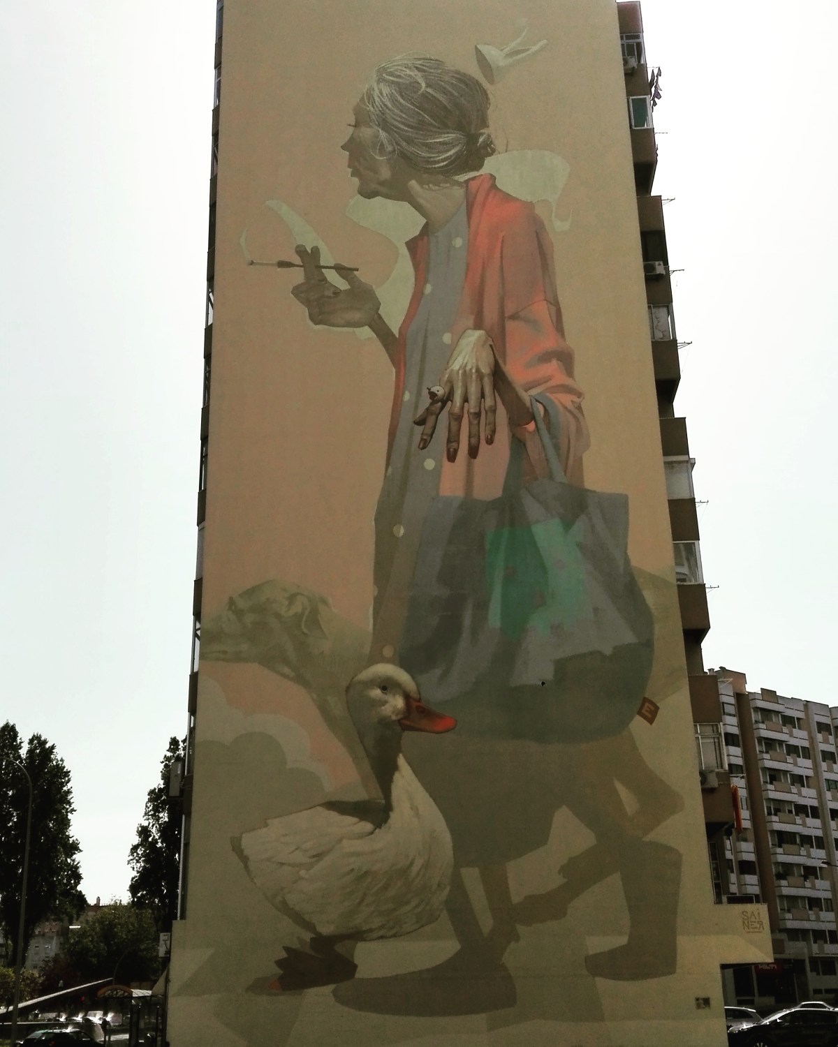 Lisbona - Itinerario street art: Sainer (Etam Cru)