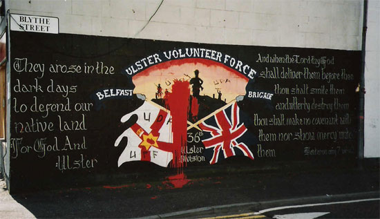 Murale lealista di Belfast