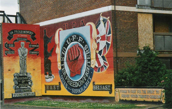 Murale lealista di Belfast