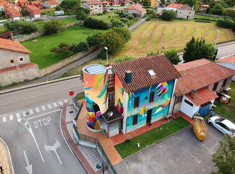 Okudart & WAONE @Somo, Cantabria, Spain