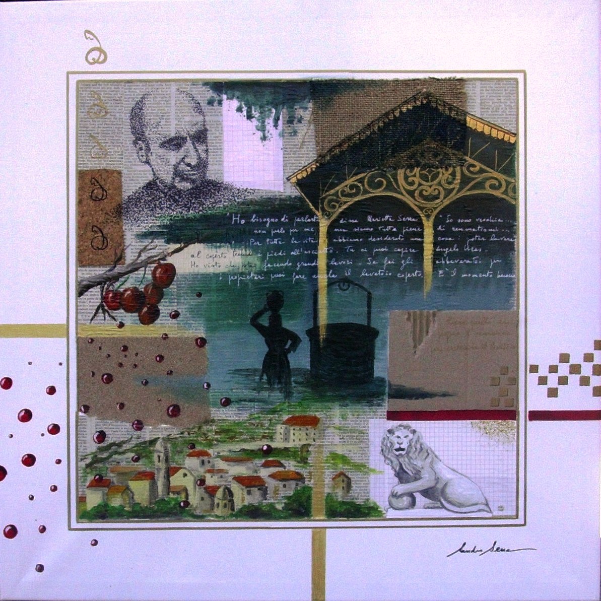 Sandro Serra - ... E' il momento buono per costruire il lavatoio - 60x60 - 2010