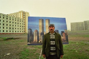 Yelena Vorobyeva & Viktor Vorobyev, Photo for Memory. If a Mountain doesn't go to Mahomet, (2002). Courtesy Laura Bulian Gallery