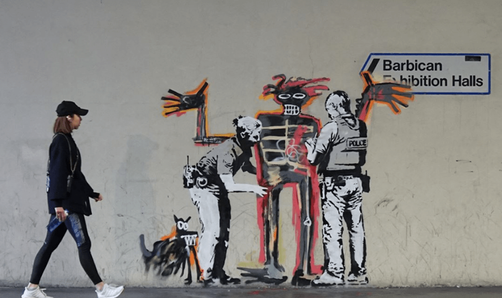 Banksy (for Basquiat) @London, UK