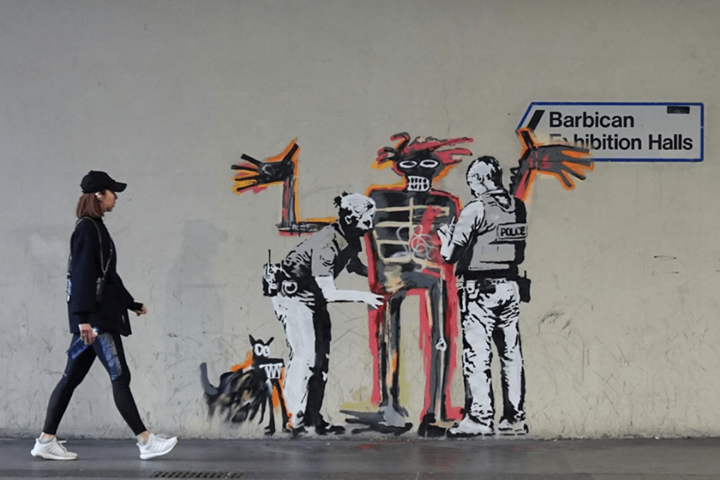 Banksy (for Basquiat) @London, UK