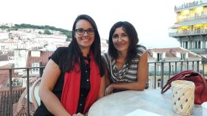 Lisbona - Dopo 4 anni virtuali finalmente un brindisi reale con Liliana Navarra