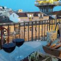 Aperitivo al Topo Carmo con vista sull’Elevador  de Santa Justa