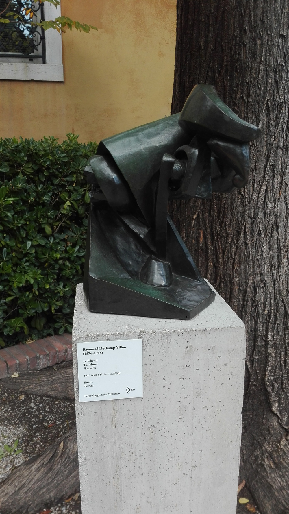 "Il cavallo" (1914) by Raymond Duchamp-Villon @ Peggy Guggenheim Collection