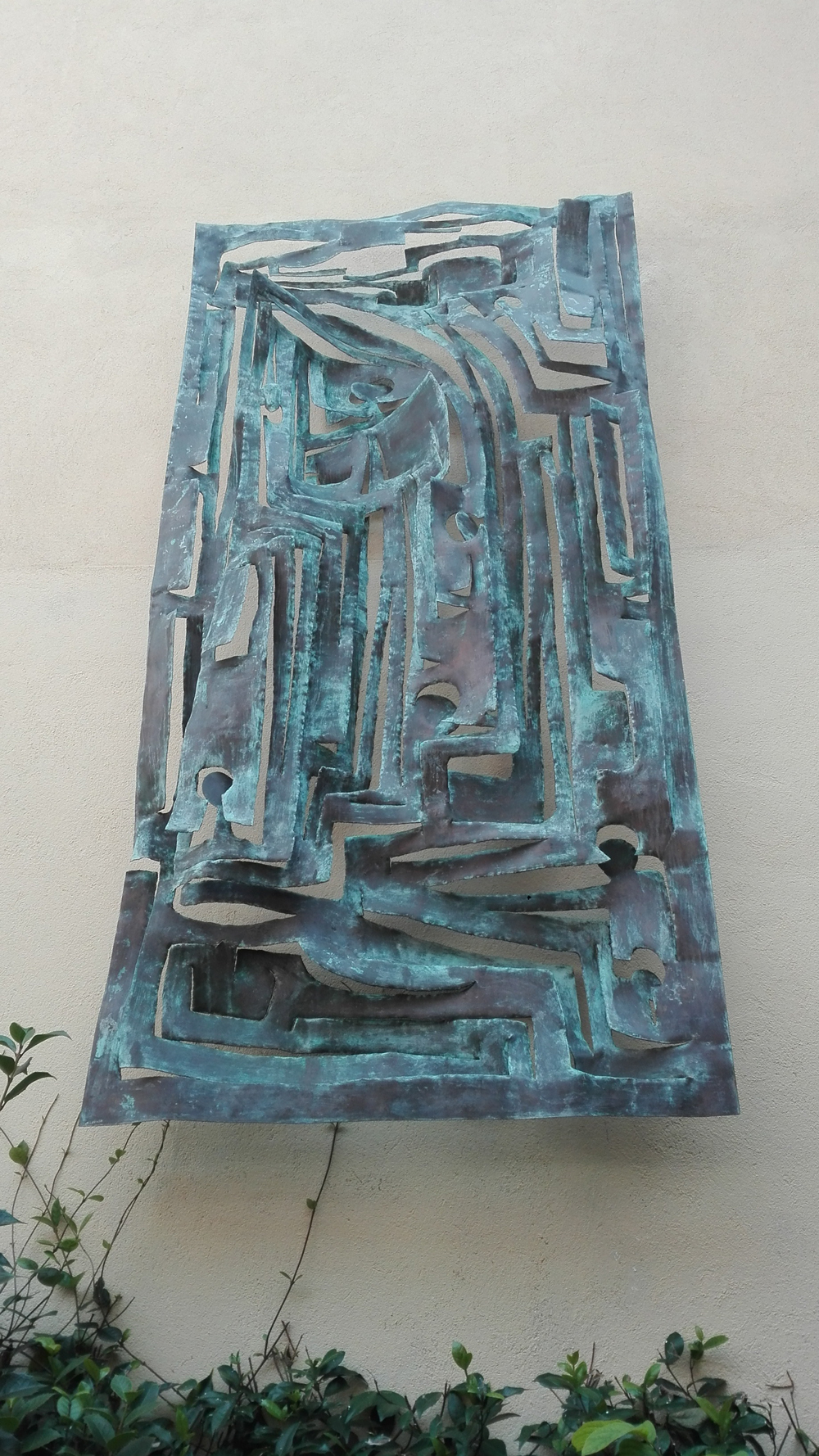 "Elemento architettonico– Linee forze nello spazio" (1953) by Mirko @ Peggy Guggenheim Collection