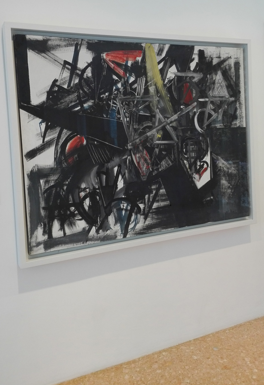 "Immagine del tempo (Sbarramento)" (1951) by Emilio Vedova @ Peggy Guggenheim Collection