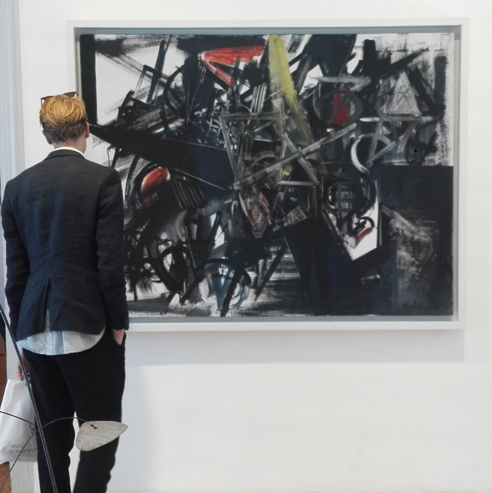 "Immagine del tempo (Sbarramento)" (1951) by Emilio Vedova @ Peggy Guggenheim Collection