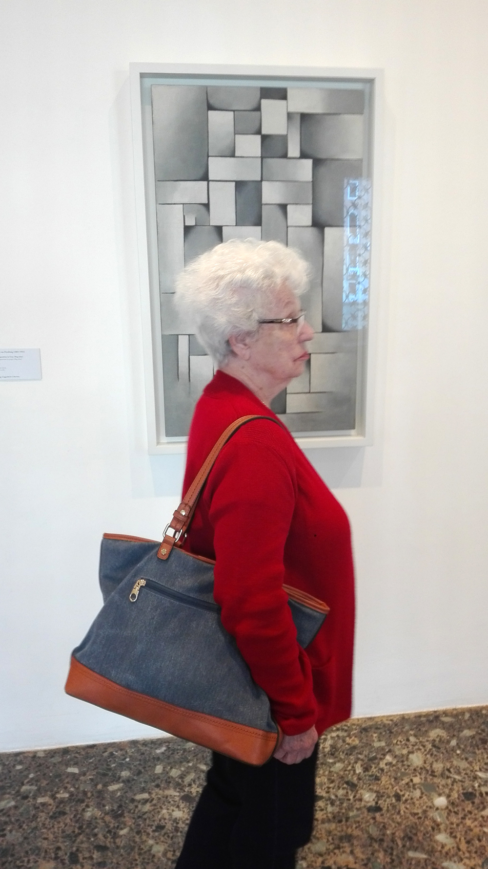 "Composizione in grigio (Rag time)" (1919) by Theo van Doesburg @ Peggy Guggenheim Collection