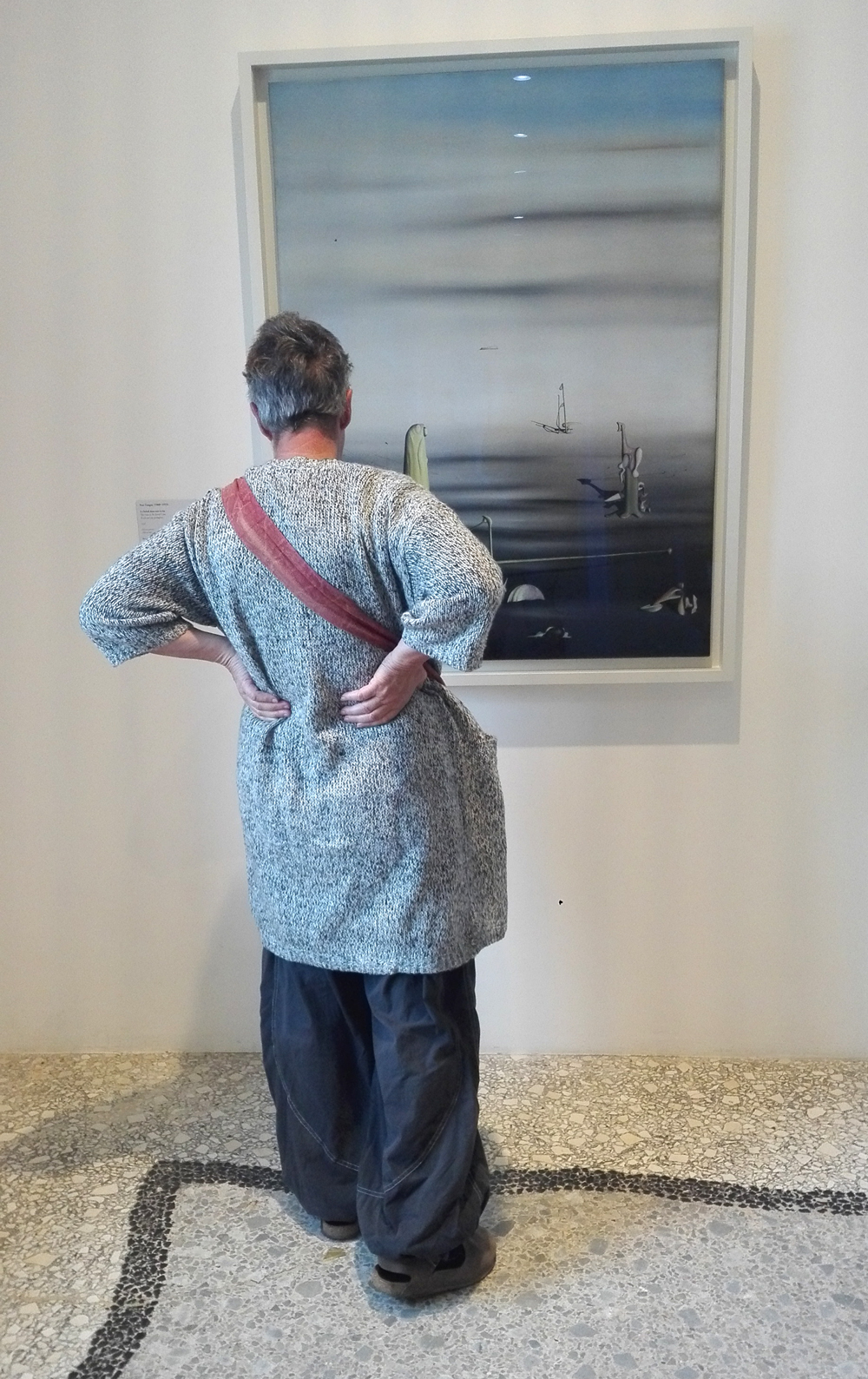 "Il sole nel suo portagioie" (1937) by Yves Tanguy @ Peggy Guggenheim Collection