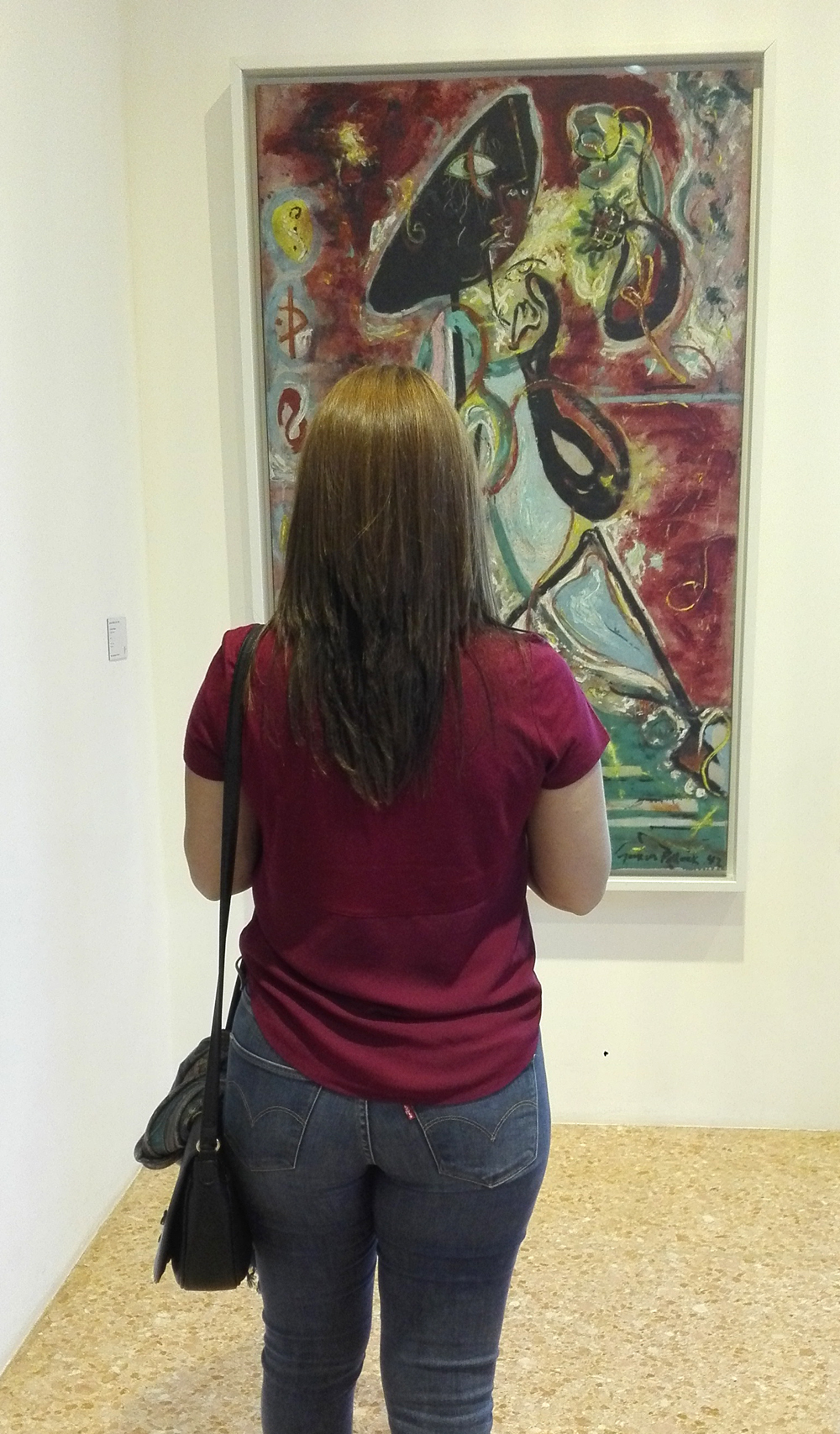 "La donna luna" (1942) by Jackson Pollock @ Peggy Guggenheim Collection