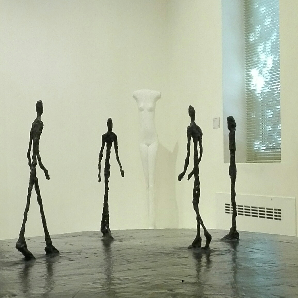 "Donna che cammina" (1936) e "Piazza" (1947–49) by Alberto Giacometti @ Peggy Guggenheim Collection