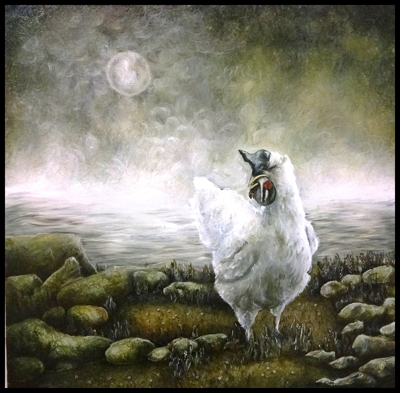 Laura Saddi - 2013. Farine animali, cm. 50x50, olio su tela, 2013, collezione privata