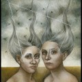 Laura Saddi – 2014. Twins, 30.40, olio su tela, 2014
