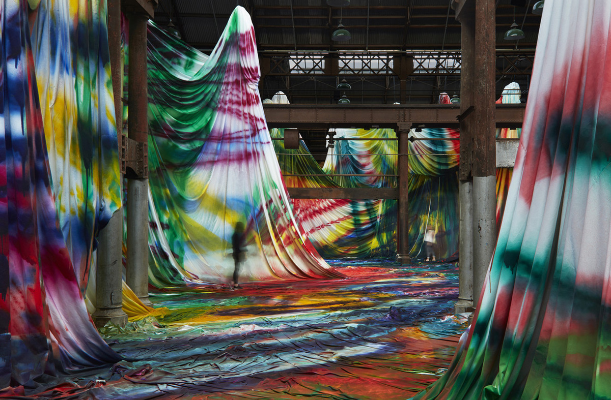 "The Horse Trotted Another Couple of Meters, Then it Stopped" by Katharina Grosse