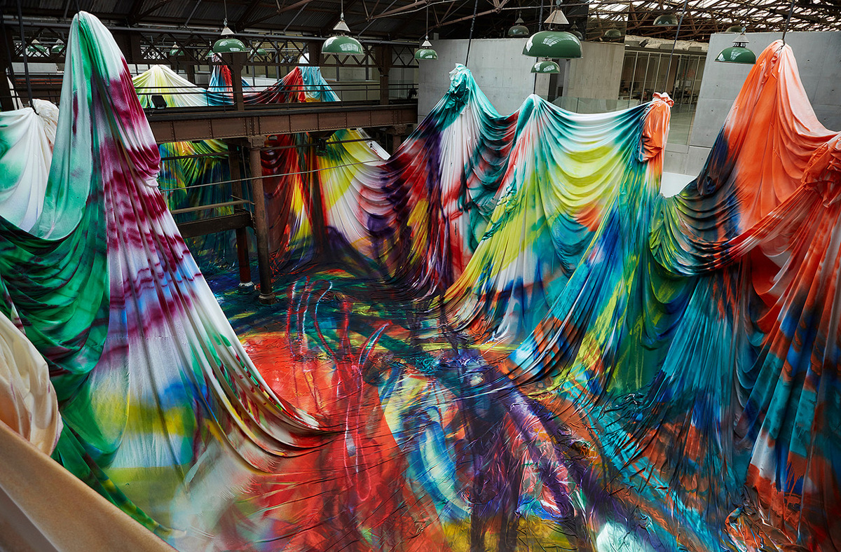 "The Horse Trotted Another Couple of Meters, Then it Stopped" by Katharina Grosse