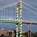Lego bridge in Gothenburg City by Christo Guelov