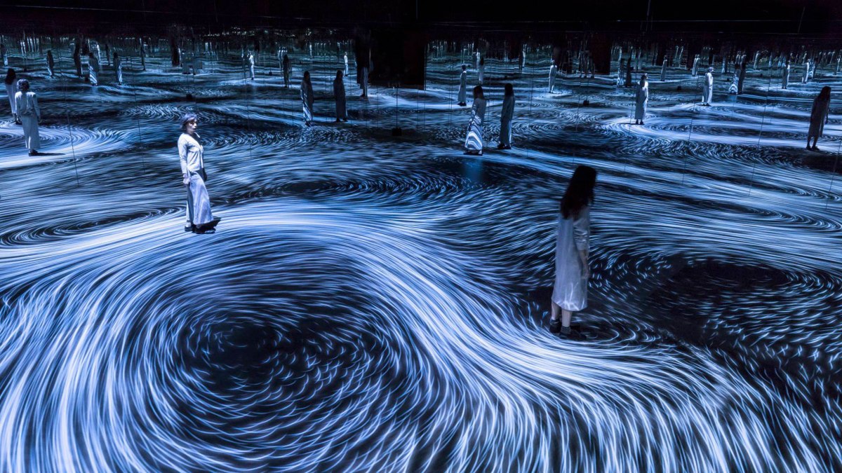 "Moving Creates Vortices and Vortices Create Movement" by Teamlab