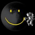Astronauta smile luna