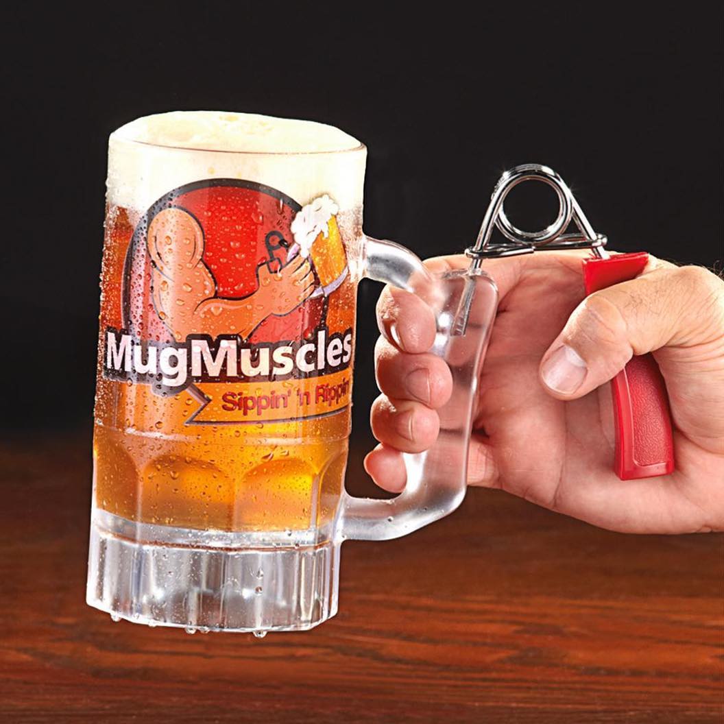 Boccale di birra per culturisti