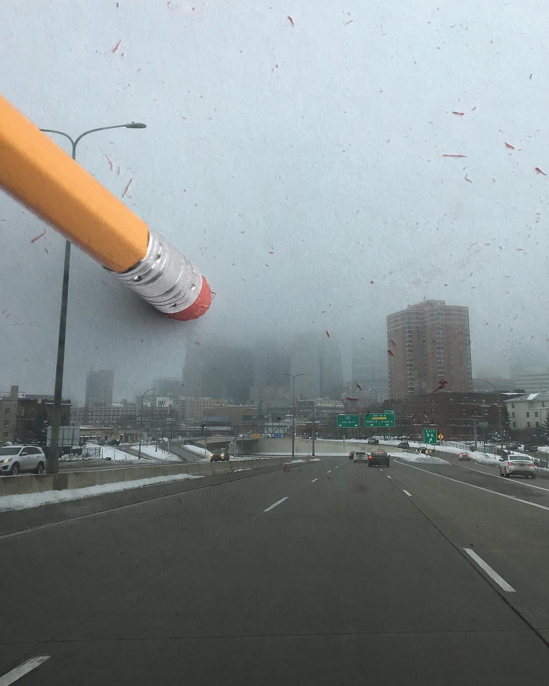 Fog erases the Minneapolis skyline By Brock Davis