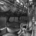 Interno di auto Pullman periodo rococò. fine del 1800