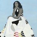 Michelle LaVaughn Robinson Obama by Amy Sherald, oil on linen, 2018. Courtesy National Portrait Gallery, Smithsonian Institution