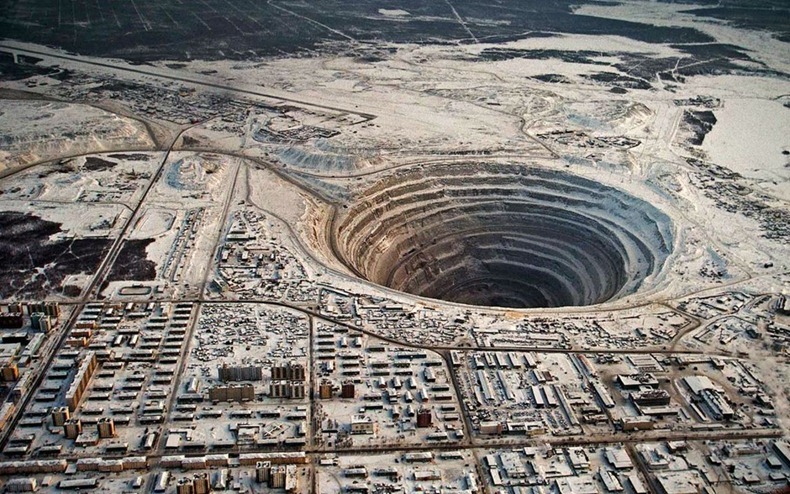 Mirny Diamond Mine In Siberia, Russia