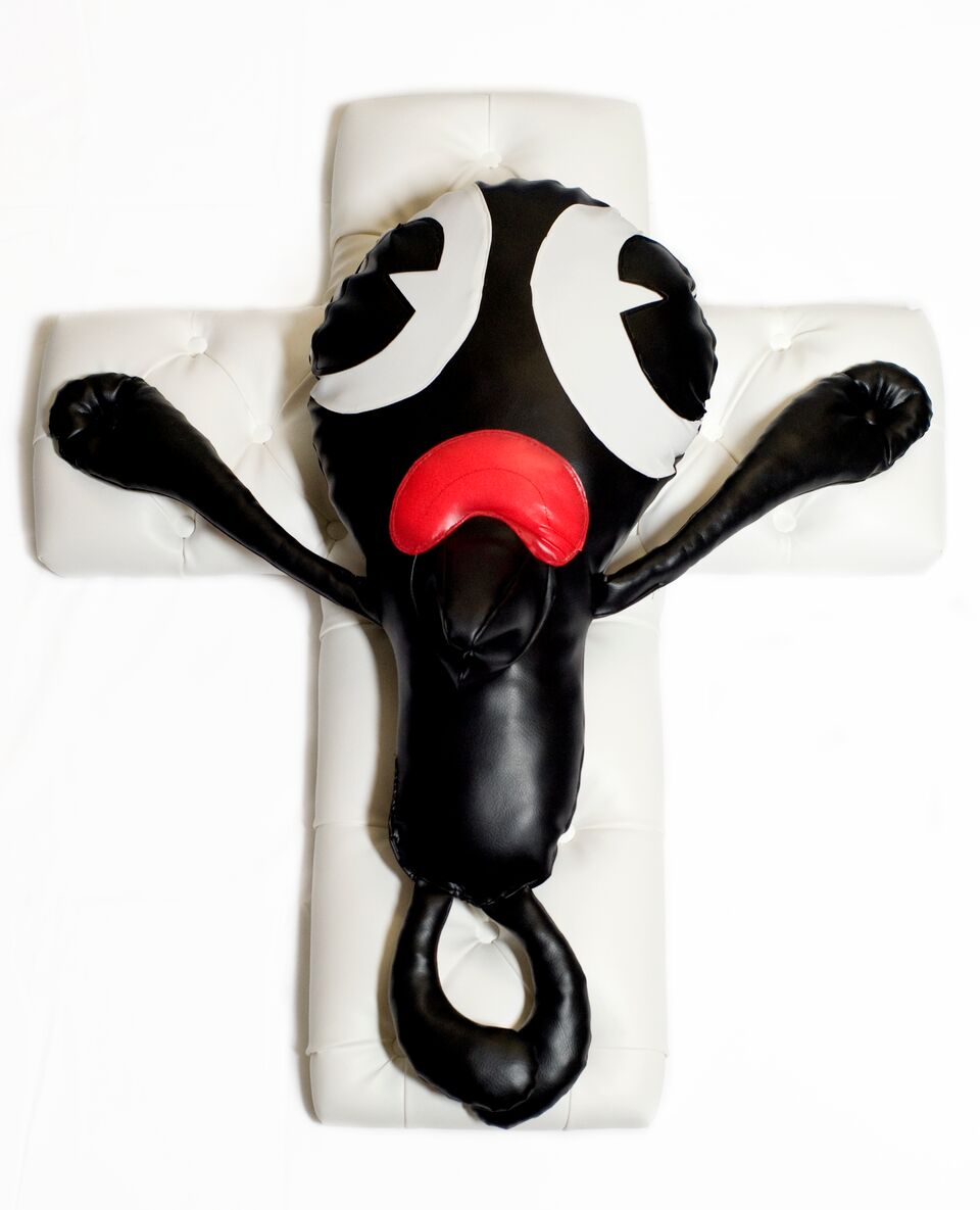 David Diavù Vecchiato, "Hey Piteco!". Scultura, tecnica mista - 2009