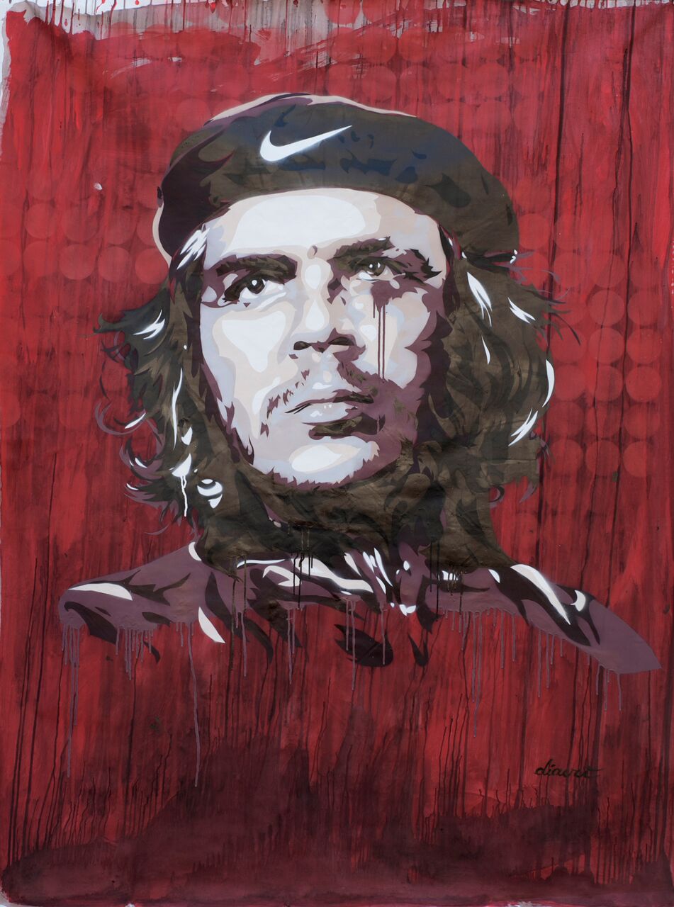 David Diavù Vecchiato, "L'Urlo del Che". Dipinto, tecnica mista su tela - 2015