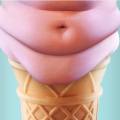 Gelato con la pancia