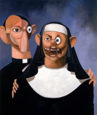 George Condo Nun and Priest, 2007