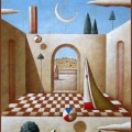 Carlo Mirabasso – Meditation in Tuscany, oil and acrylic on board, cm 40×20